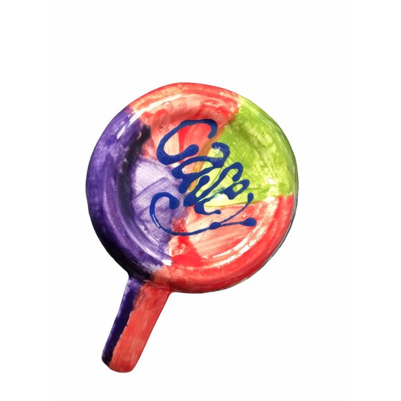 The Avengers Handmade Multicolor Ceramic Coffee Mug Marked Casey - Picture 7 of 8